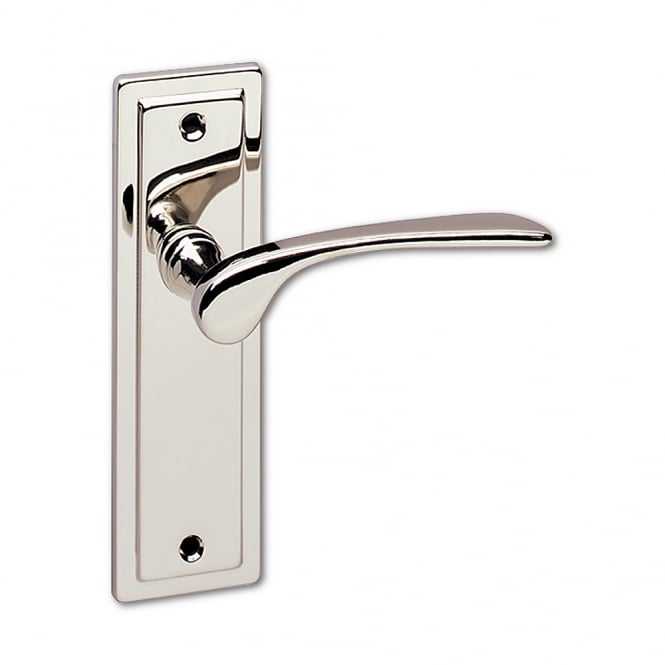 Polished Nickel Plate Mounted New York Lever Handle
