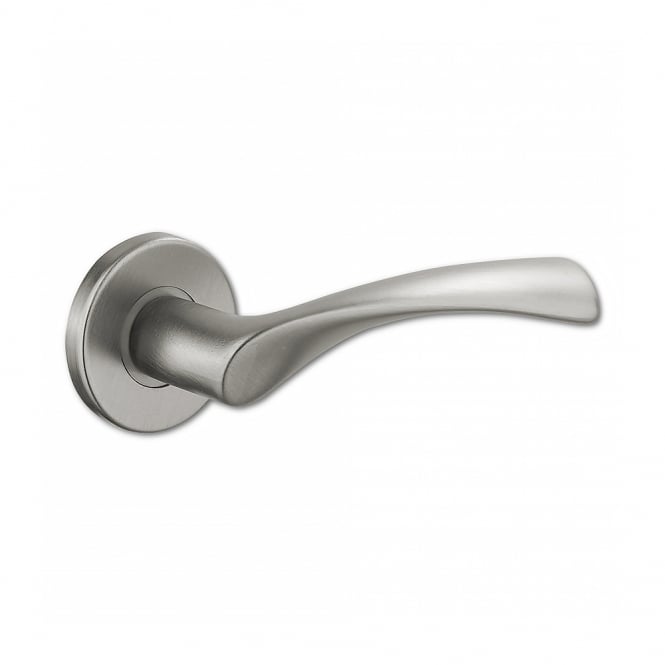 Stainless Steel Round Rose Seattle P5 Lever Handle