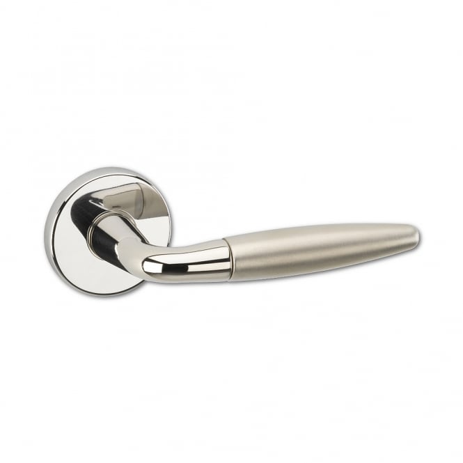 Polished Nickel Los Angeles Round Rose Latch Handle