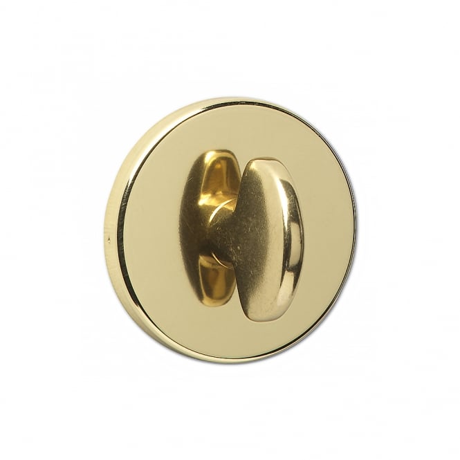 Polished Brass Bathroom Turn Escutcheon