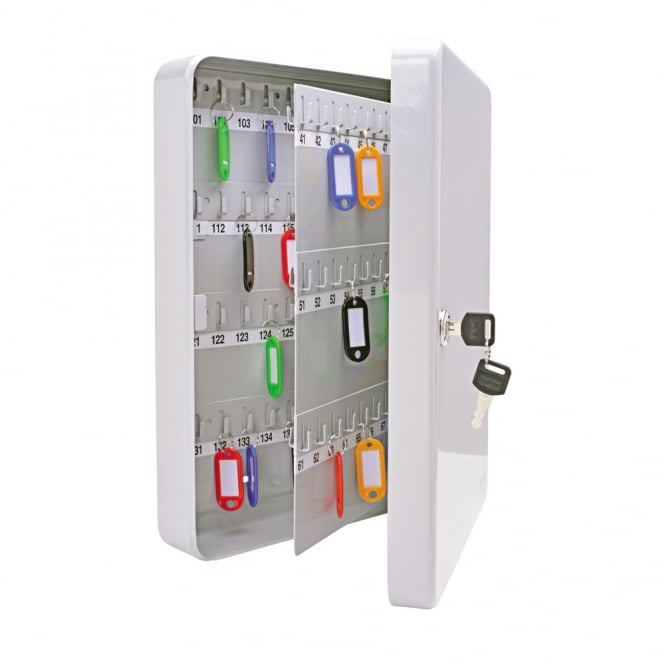 Light Grey Steel 140 Hook Key Cabinet