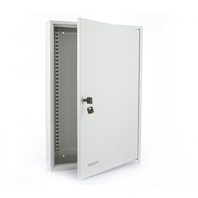 Light Grey Steel 100 Hook Heavy Duty Key Cabinet