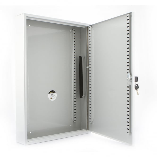 Light Grey Steel 100 Hook Heavy Duty Key Cabinet