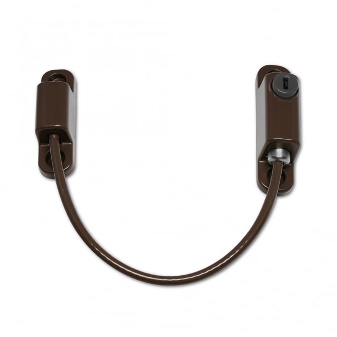 Brown Window Cable Restrictor