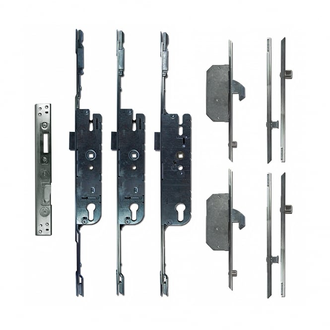 UPVC and Composite Door All In One Repair Kit 2 Hook & 2 Roller, 2 Mushroom & 2 Roller + Keeps