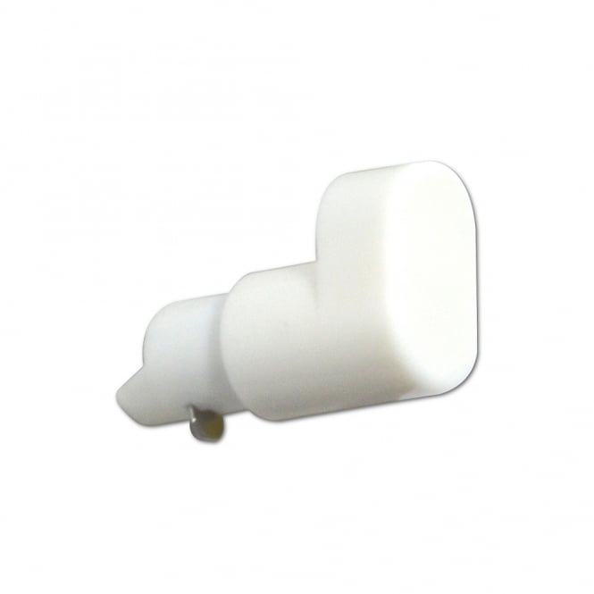 White Non-Locking Replacement Window Espag Handle Button