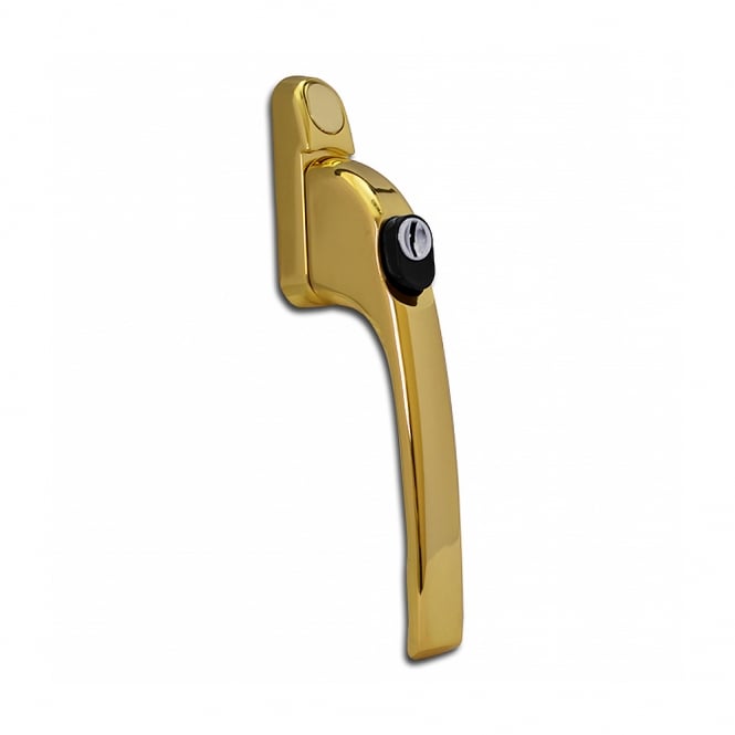 Polished Brass Adaptable Window Espag Handle (15mm - 55mm)
