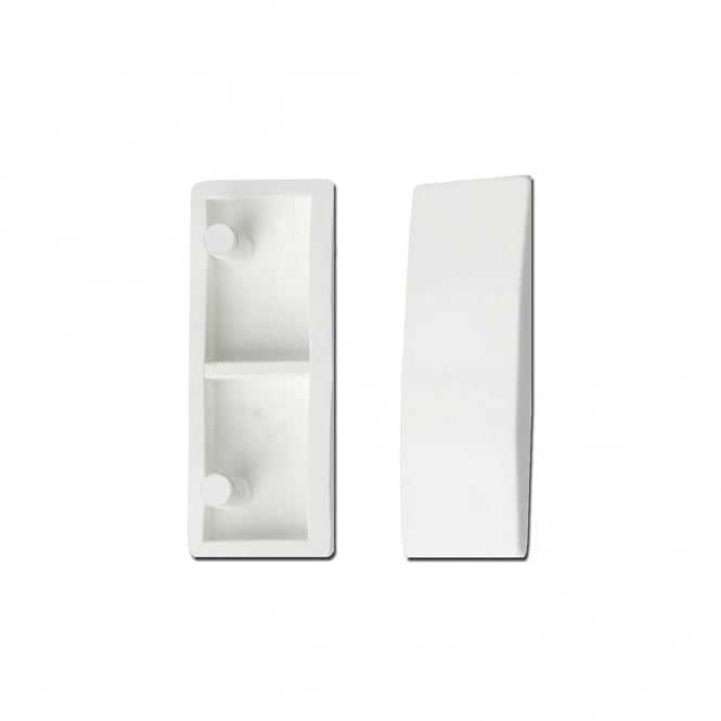 White Plastic 3mm Cockspur Handle Fitting Wedge