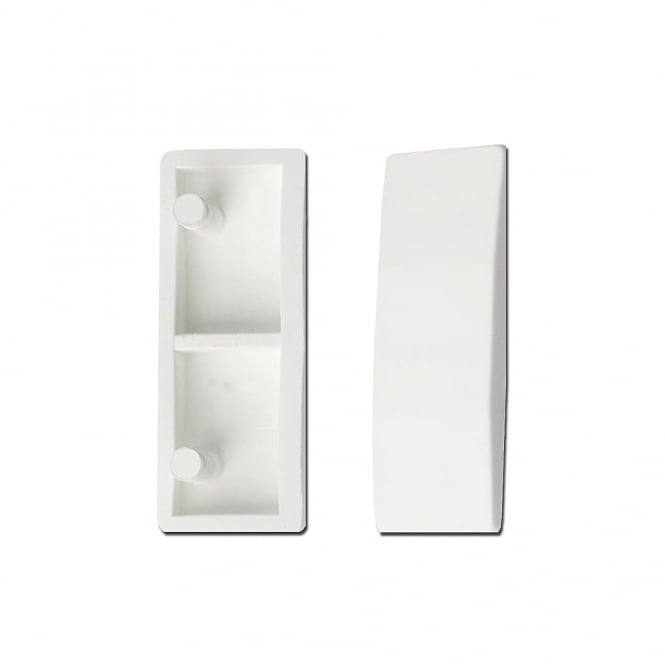 White Plastic 4.5mm Cockspur Handle Fitting Wedge