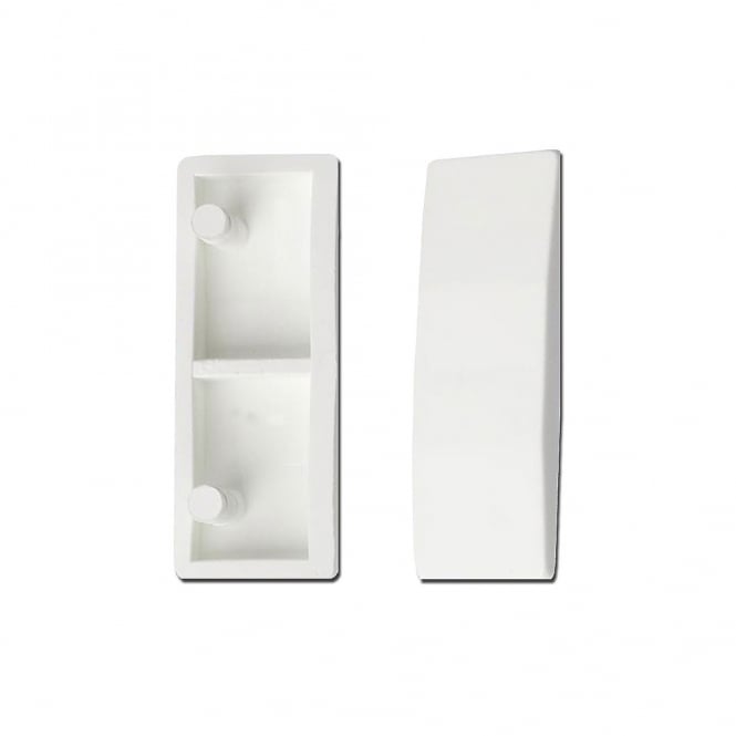 White Plastic 5mm Cockspur Handle Fitting Wedge