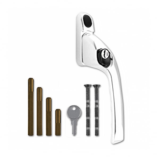 White Adaptable Multi Spindle Offset Window Espag Handle -Right Handed