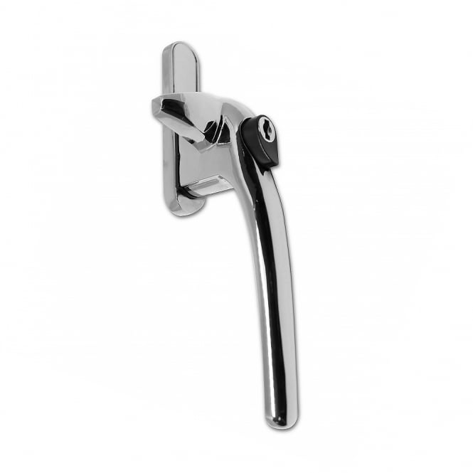 Chrome Adaptable Cockspur Window Handle Kit - Right Hand
