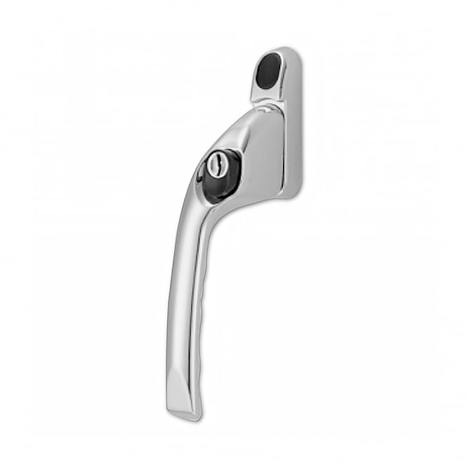 Left Handed Polished Chrome Offset Locking Window Espag Handle
