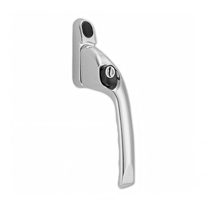 Right Handed Polished Chrome Offset Locking Window Espag Handle