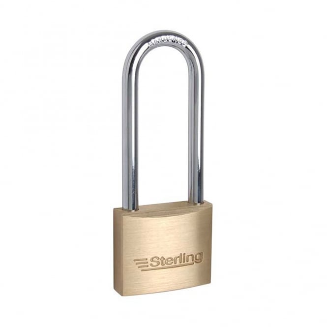 40mm Double Locking Long Shackle Standard Brass Padlock