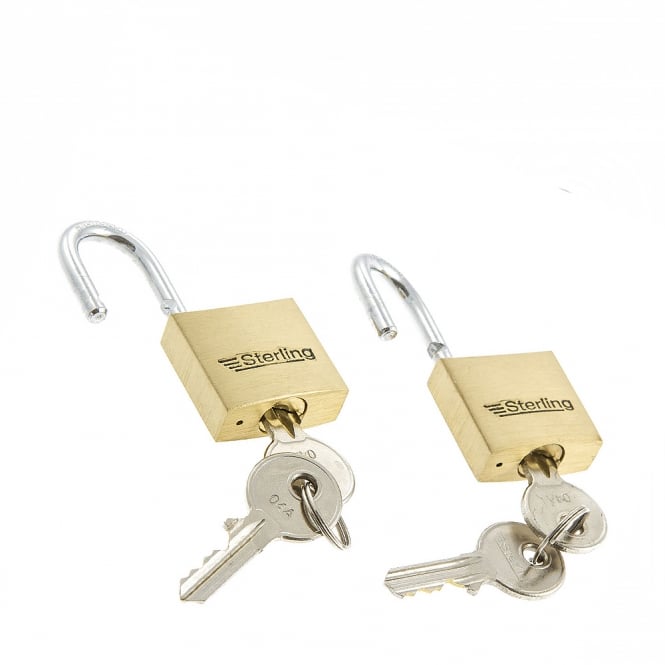 2 x 30mm Keyed Alike Premium Brass Padlock Multi Pack