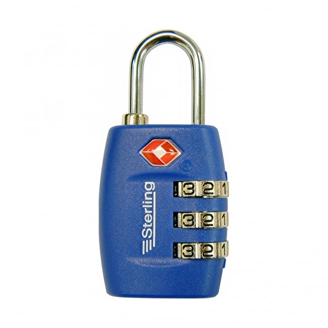 26mm TSA 3 Dial Coloured Combination Padlock