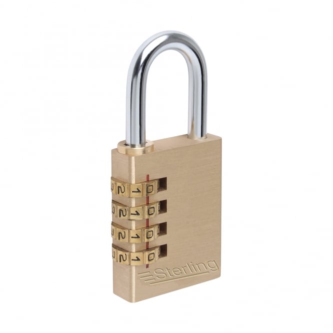 40mm 4 Dial Premium Brass Combination Padlock