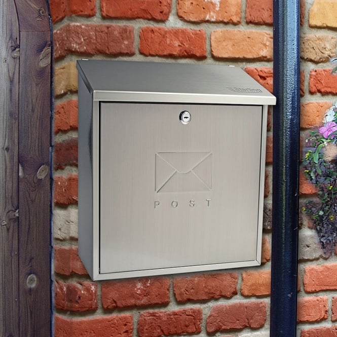 Stainless Steel Contemporary Post Box