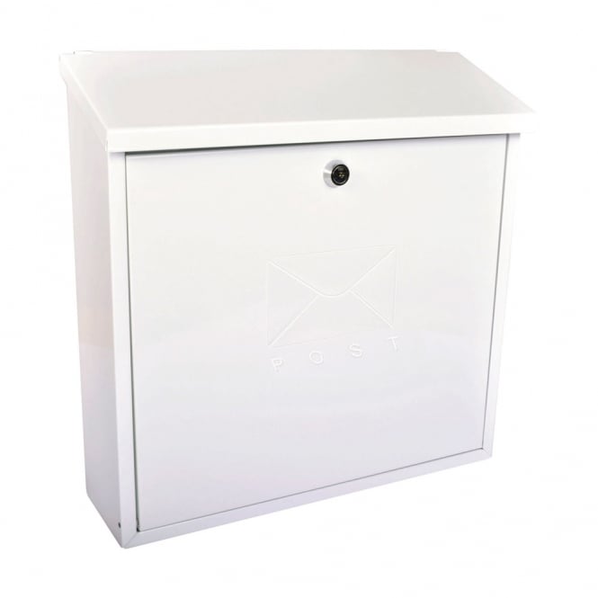 White Contemporary Post Box