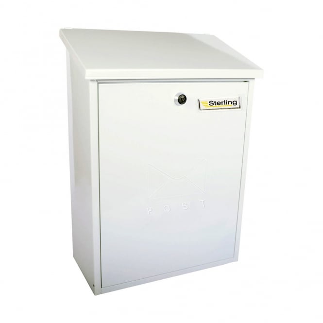 White Grand Post Box