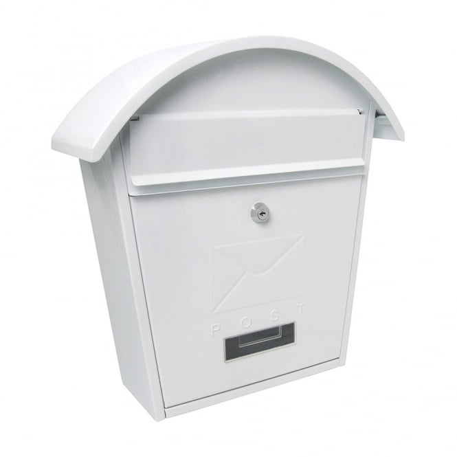Matt White Classic 2 Post Box
