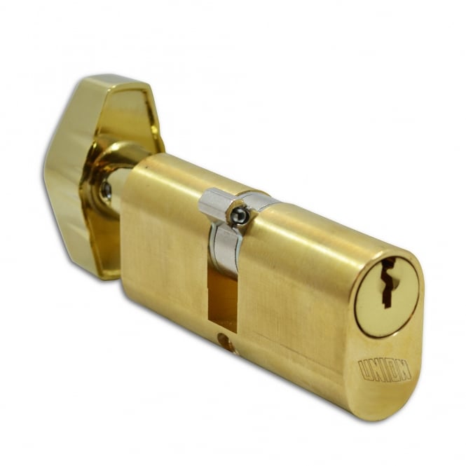 Polished Brass 32.5/T32.5 2X13 Oval K&T Cylinder - 65mm