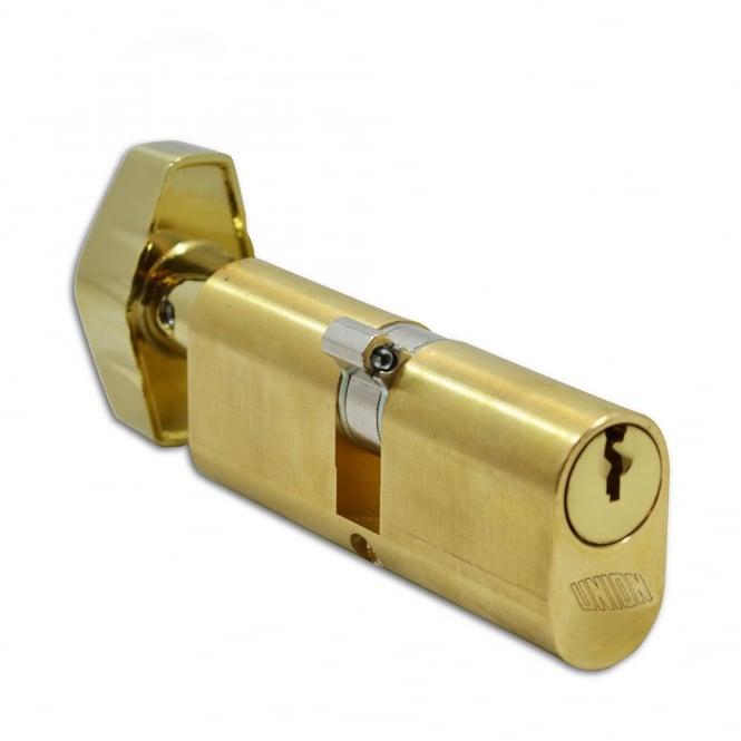 Polished Brass 37 / T37- 2X13 Oval K&T Cylinder - 74mm