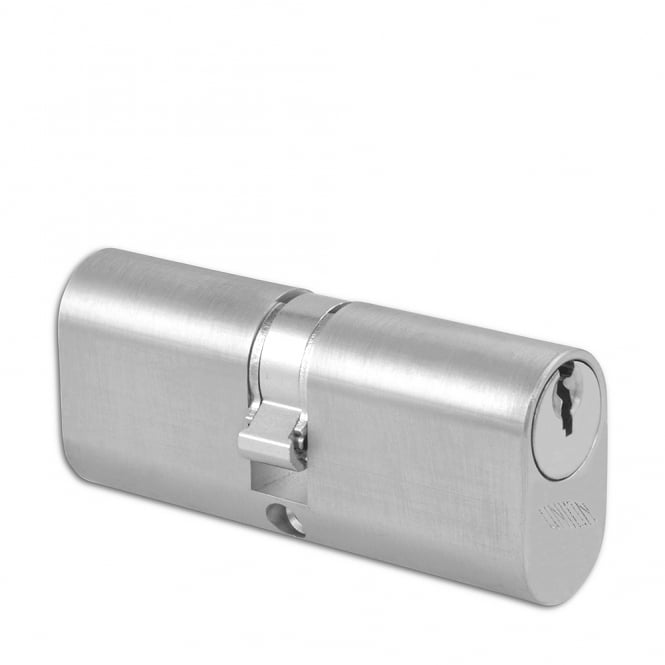 Satin Chrome 74mm 2X6 Oval Double Cylinder - 37 /37