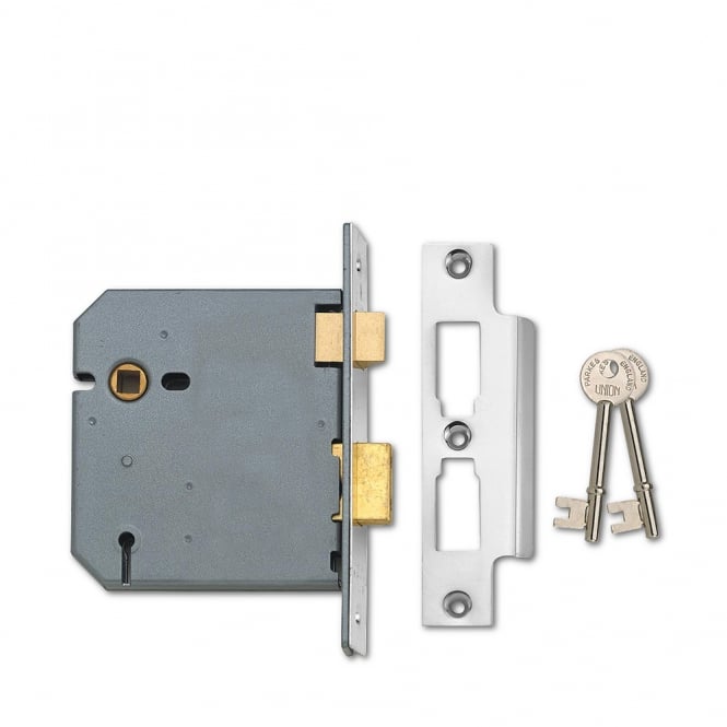 Satin Chrome 100mm 2277 3 Lever Sashlock
