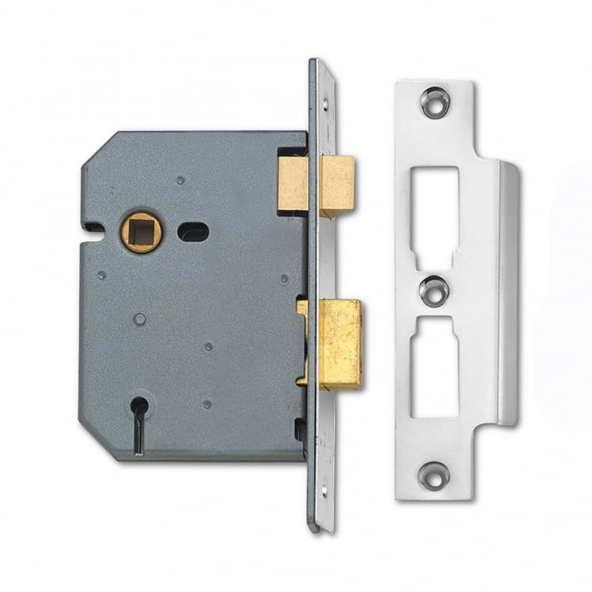 Satin Chrome 75mm 2277 3 Lever Sashlock