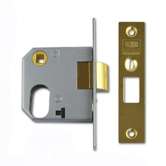 Polished Brass 64mm 2332 Oval Nightlatch Case