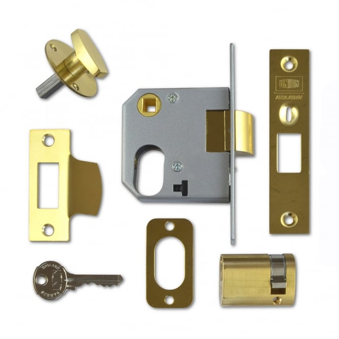 Polished Brass 64mm 2332 Oval Nightlatch Case