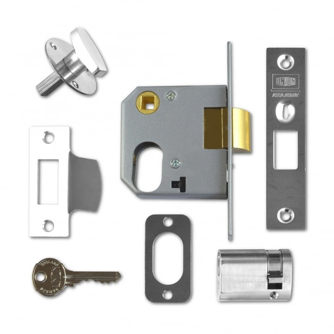 Satin Chrome 64mm 2332 Oval Nightlatch Case