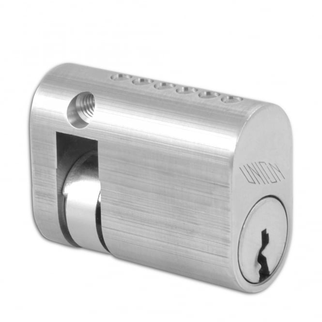 Satin Chrome 40mm 2x1 Oval Half Cylinder