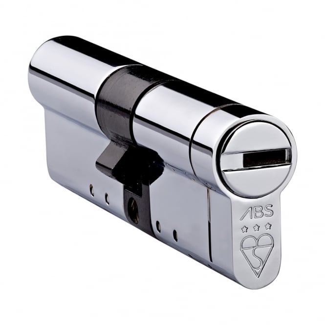 Polished Chrome 45/50 High Security Euro Cylinder - TS007 3 Star