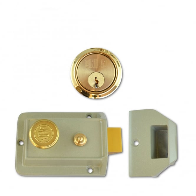 Polished Lacquered Brass 60mm 1022 Non-Deadlocking Nightlatch
