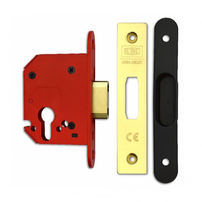 Polished Brass 64mm JL21EUS StrongBOLT Euro Deadcase