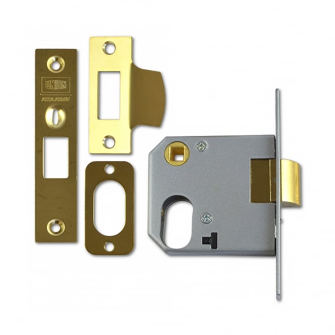 Polished Brass 76mm 2332 Oval Nightlatch - Case Only
