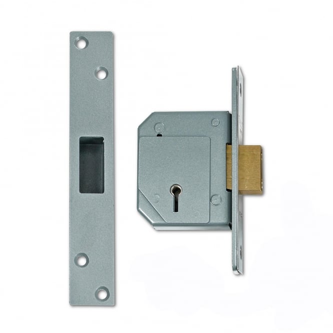 Satin Chrome 67mm 3G114 5 Lever Deadlock