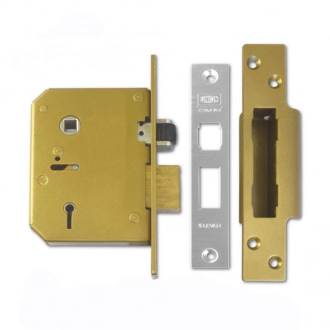 Satin Chrome 80mm 3K75 5 Lever Sashlock