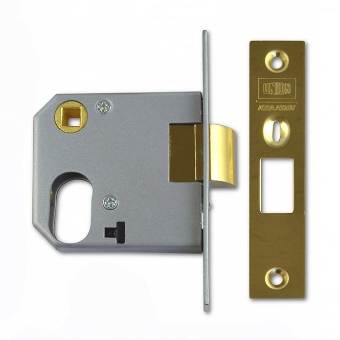 Polished Brass 76mm 2332 Oval Nightlatch