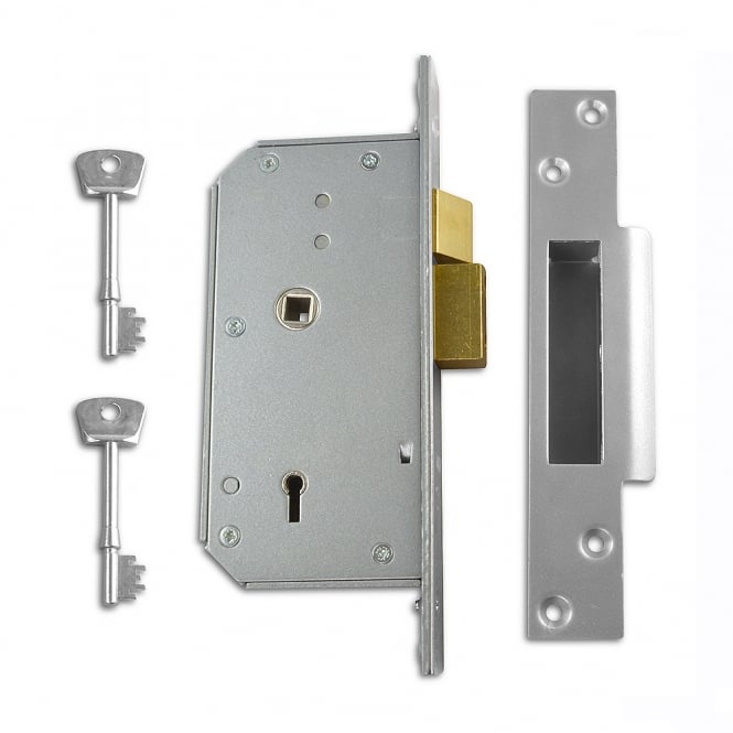 Satin Chrome 73mm 3K70 Detainer Sashlock - Right Handed