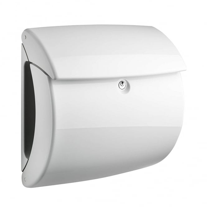 White Piano Post Box