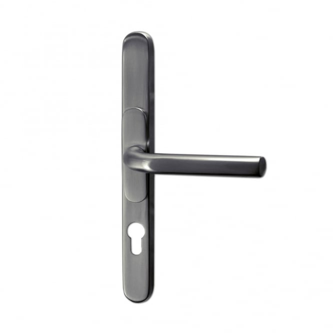 Brushed Silver Pro XL  59-96mm Centres Adaptable UPVC Handle