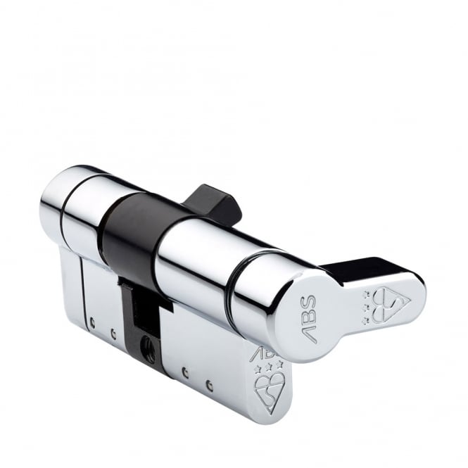 Polished Chrome 45T /45 Quantum Format Thumbturn High Security Euro Cylinder  - TS007 3 Star