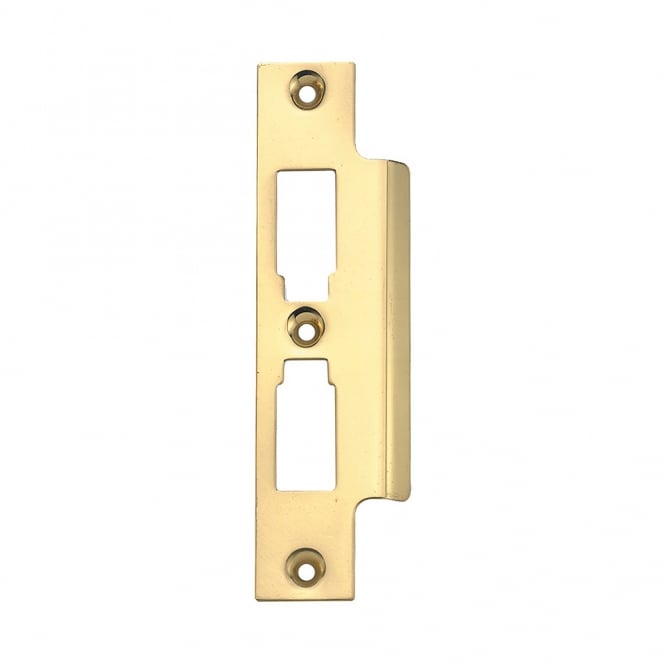 Polished Brass Strike Plate For Union 2277 Mortice Lock
