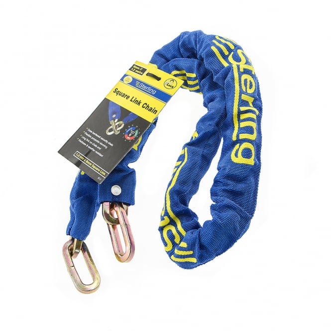 8mm x 1.2m Case Hardened Square Link Security Chain