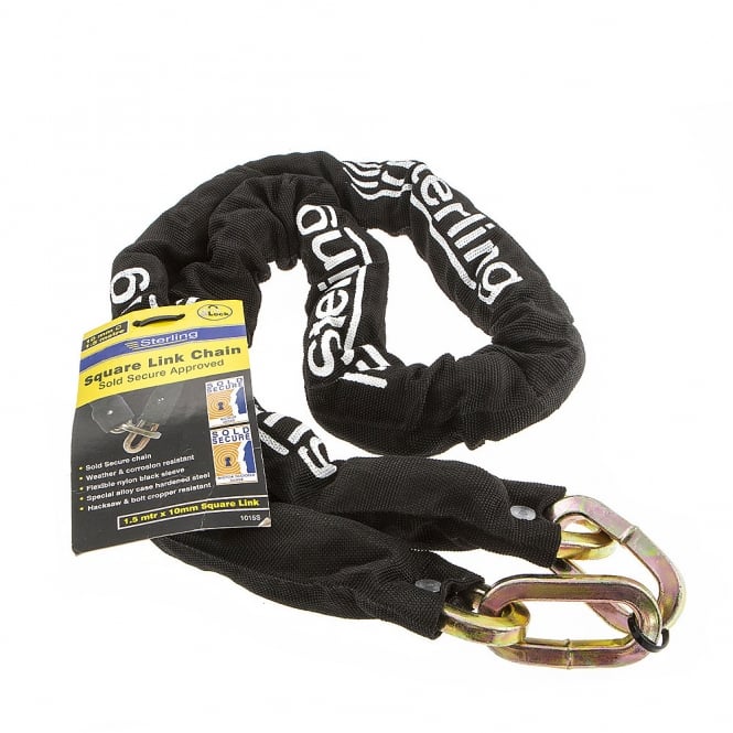 GKM 10mm x 1.0m Sold Secure Square Link Security Chain