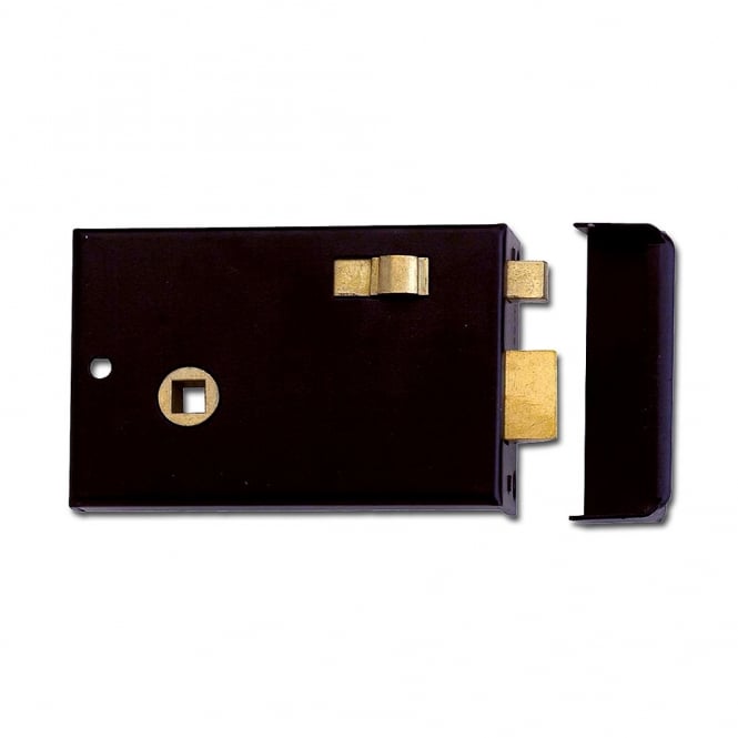 Black 102mm 1209 Lever Rimlatch